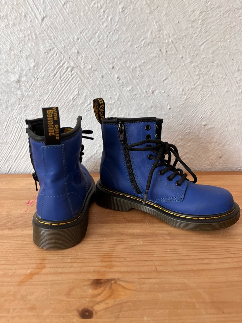Kids Dr. Marten Electric Blue Boots - Picture 3 of 5